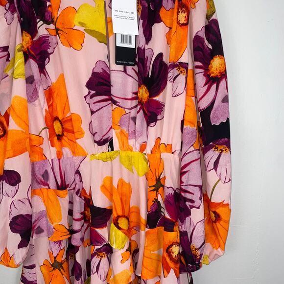 NWT Elliatt Zaida Floral Mini Dress in Multi SIZE Medium‎ - Picture 3 of 11